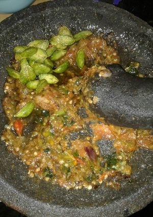 Foto resep Sambal terasi dngn pete goreng