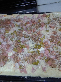 Una foto de Pizza casera