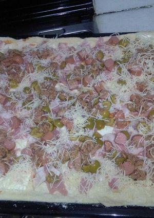 Una foto de Pizza casera