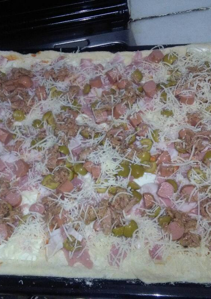 Una foto de Pizza casera