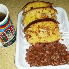 A picture of Beans & Toast #Breakfast Contest.