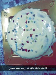 صورة لوصفة كيكة عيد ميلاد