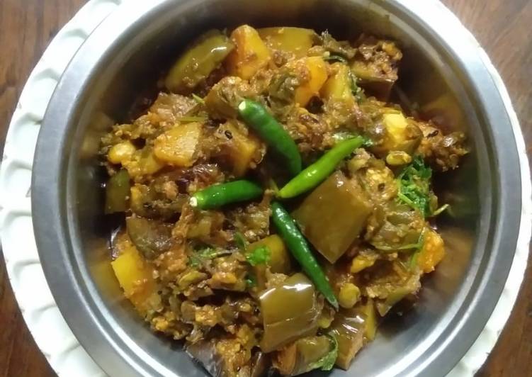 7 Way to Create Healthy of Winter special brinjal flat beans curry