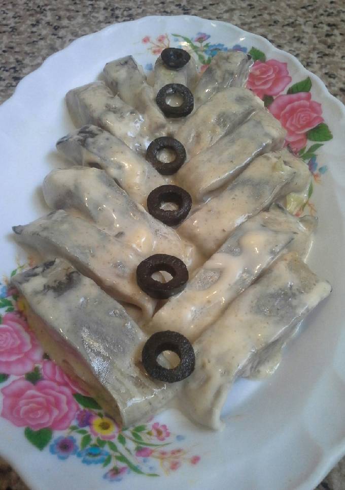 Селедка с майонезом
