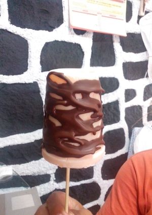 Una foto de Paletas de yogurt