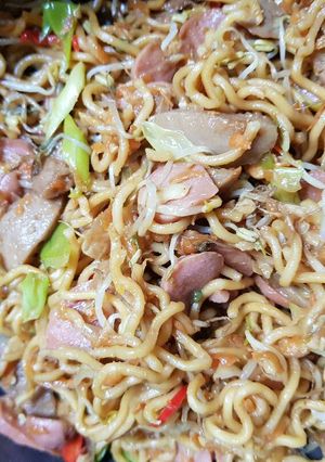 Foto resep Mie goreng sosis