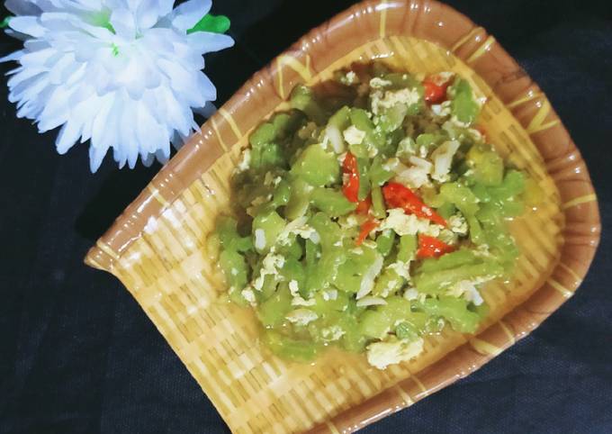 Cara Buat Tumis pare telur Yang Enak