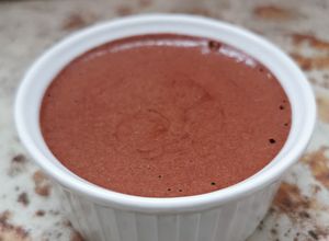 Una foto de Mousse de chocolate