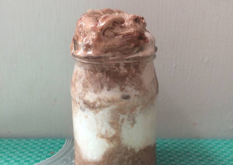 Ice cream in jar