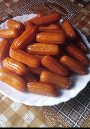 صورة لوصفة احلى بلح الشام 😋 كرسبي من برا وطري من جوا