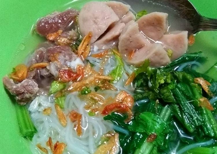 Bakso tetelan sawi