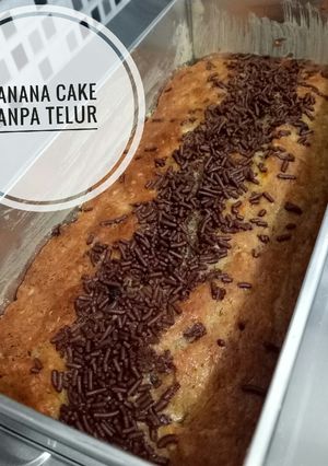 Foto resep Banana Cake Tanpa Telur dan Mixer