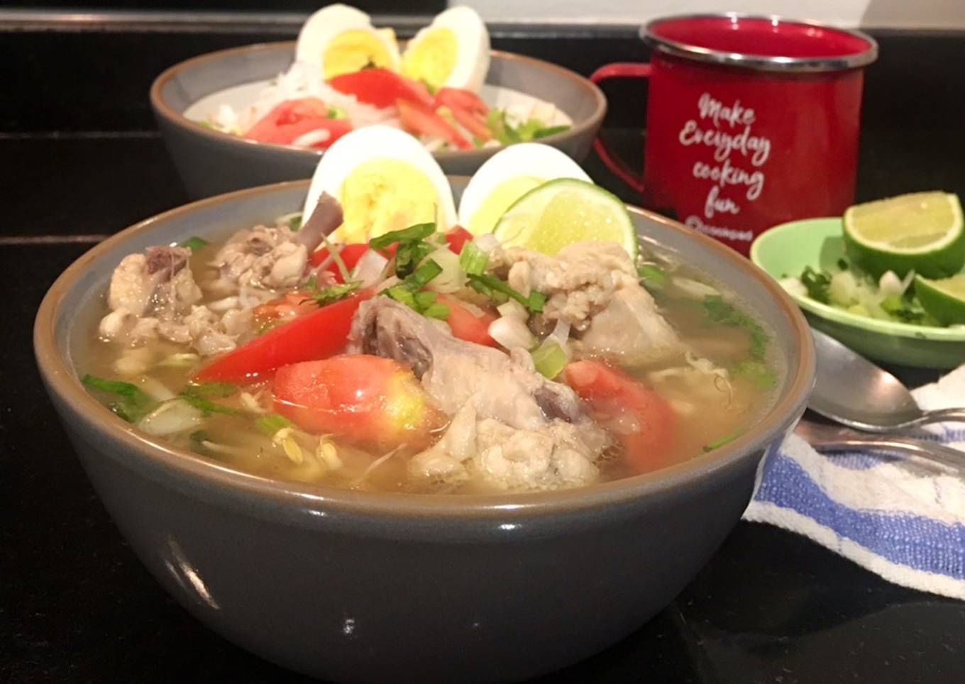 Soto ayam kuah bening semarangan