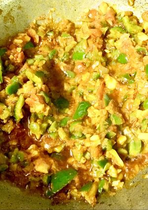 A picture of French beans sabzi.