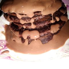A picture of Chocolate pancakes 🥞.