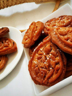 A picture of Pakon pitha (Sankranti special moong dal pitha).