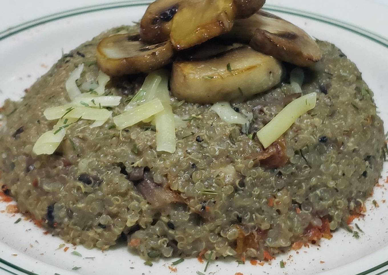 Quinotto de champiñones