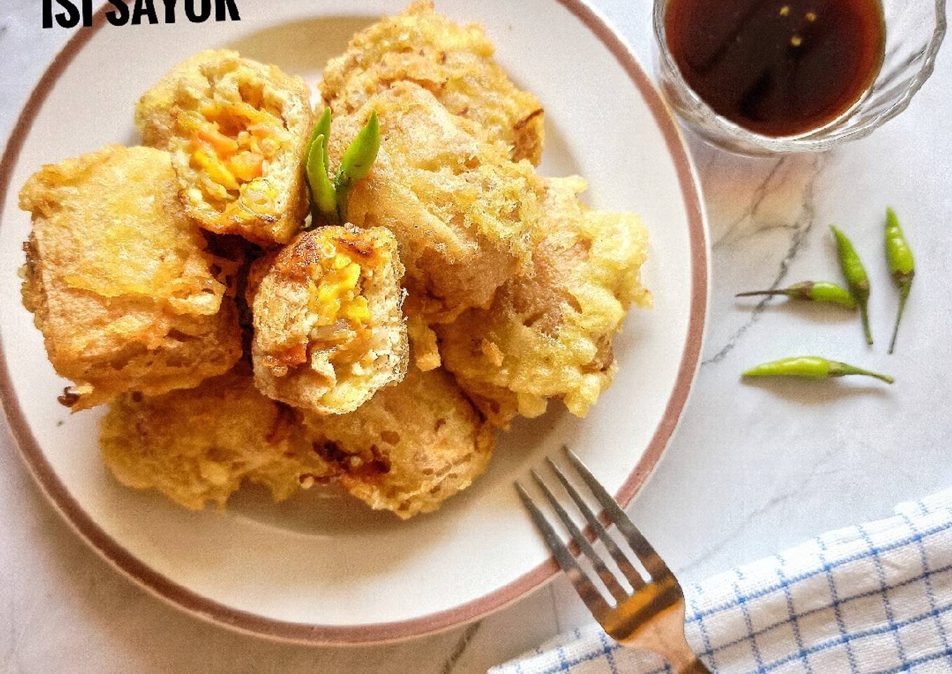 Tahu Goreng isi Sayur