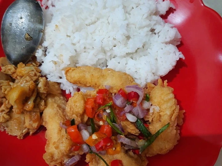 Cara Sederhana Membuat Resep  Dori crispy sambal matah yang Lezat, Menggugah Selera