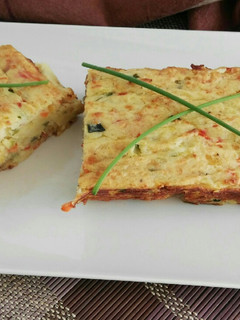 Una foto de Pastel de patata y verduras