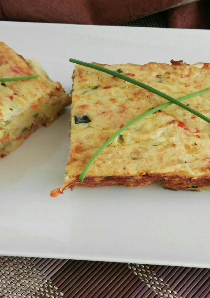 Una foto de Pastel de patata y verduras