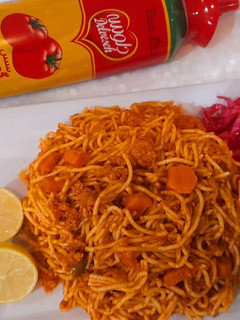 عکسی از دستور اسپاگتی خوشمزه با هویج
