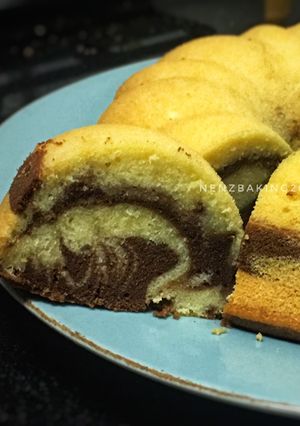Foto resep Marble Cake Super Gampang, NO sp 😉
