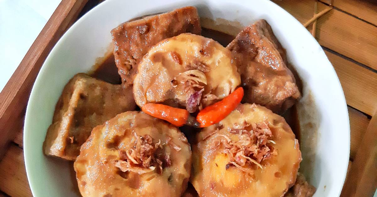 Resep Semur Tahu Telor Ceplok Oleh Mama AL - Cookpad