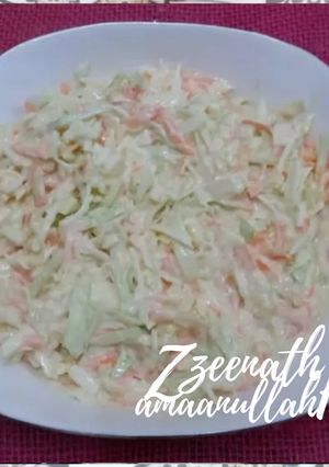 A picture of Buttermilk Coleslaw Salad.