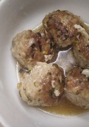 Hình của món Thịt xay hầm nước dừa.