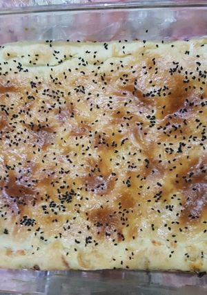 صورة لوصفة الفطيرة التركية