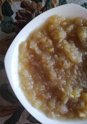 Una foto de Compota de manzana sin azúcar