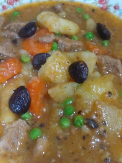 Una foto de Cazuela de patatas con almendras