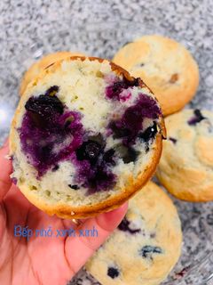 Hình của món Muffin việt quất.