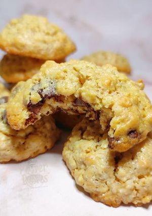 Foto de Bolachas de Aveia c/ e s/ pepitas de chocolate