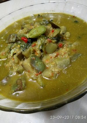 Foto resep Lodeh terong daun mlinjo