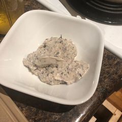 A picture of Keto blueberry chia pudding.