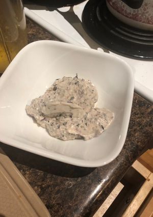 A picture of Keto blueberry chia pudding.
