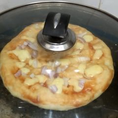 A picture of Pizza without oven 🧀 🧀.
