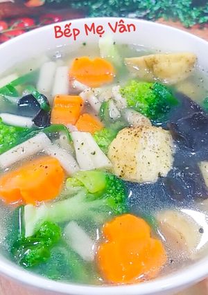 Hình của món Canh chay rau củ.