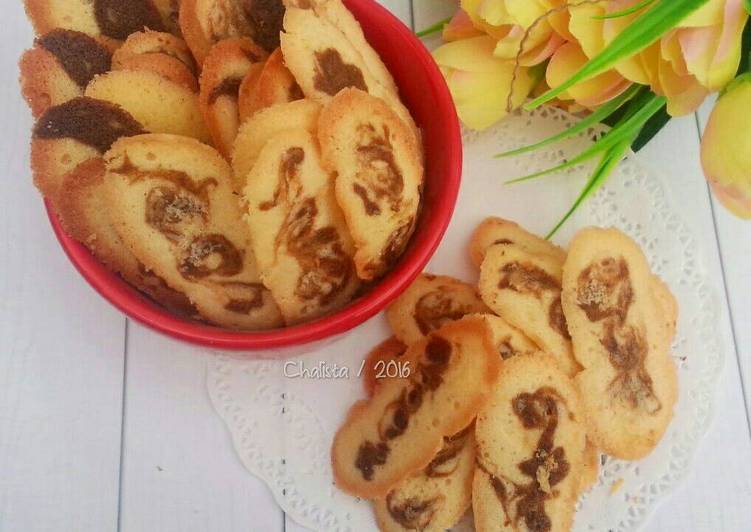 Resep Lidah kucing keju Marmer oleh Chalistaa Kitchen 