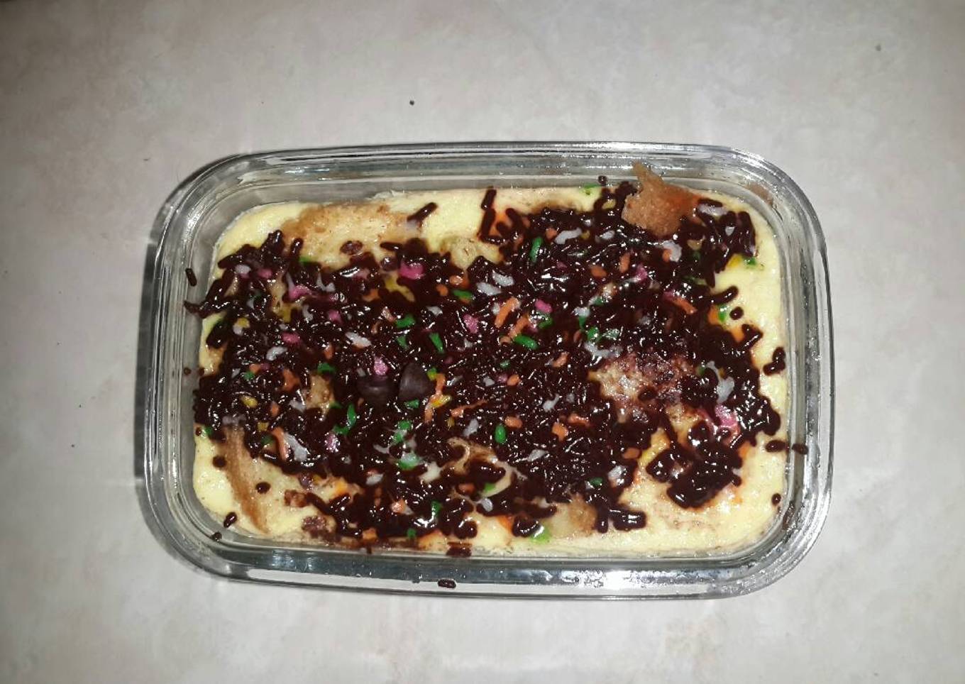 Hot Bread Pudding Kukus