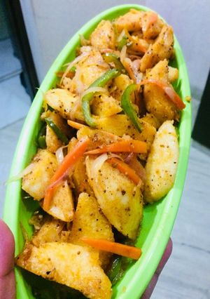 A picture of Masala Idli.