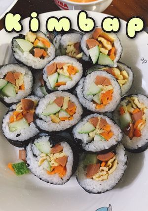 Hình của món Cơm cuộn Hàn Quốc-Kimbap.