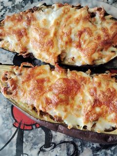 Una foto de Berenjenas rellenas en airfryer