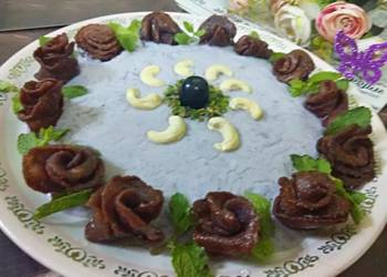The New Way Cooking Recipe Blueberry Rabri with Crunchy Roses Very Delicious