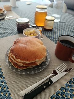 Una foto de American pancakes