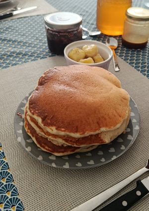 Una foto de American pancakes