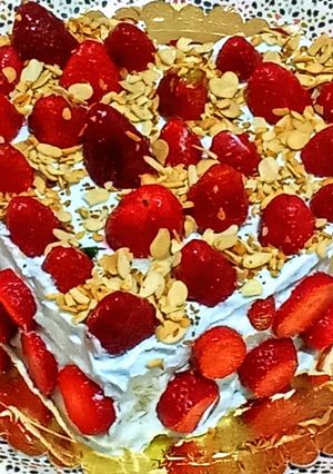 صورة لوصفة كيكة النجاح بالفراولة 🍰🍓