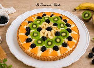 Foto di Crostata alla Crema Pasticcera e Frutta Esotica